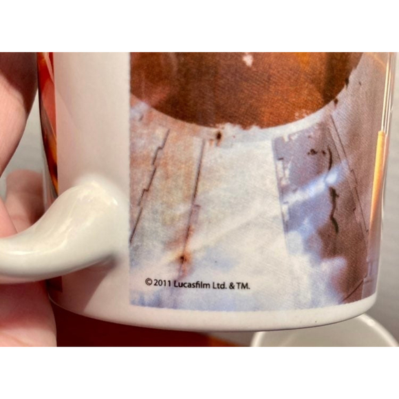 STAR WARS 2011 Galerie Lucasfilm Han Solo Luke Skywalker Mug Cup Set of 3 - Picture 8 of 8